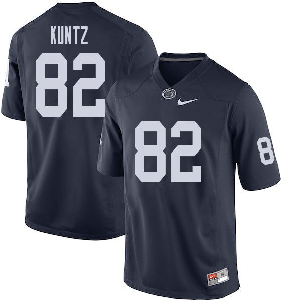 Men #82 Zack Kuntz Penn State Nittany Lions College Football Jerseys Sale-Navy - Click Image to Close
